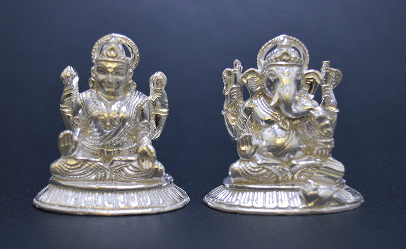 
                      
                        Silver Ganesh Laxmi Statue
                      
                    