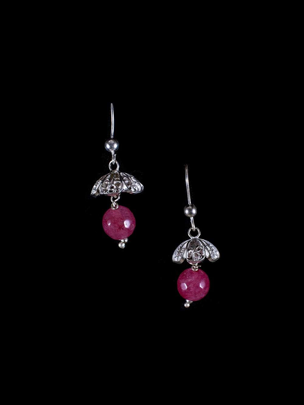 Ruby Cabochon and Pearl Earring Pair, Silver 925, Real Gold Filled - Etsy  Canada | Gold earrings for kids, Pearl necklace designs, Gold earrings  designs