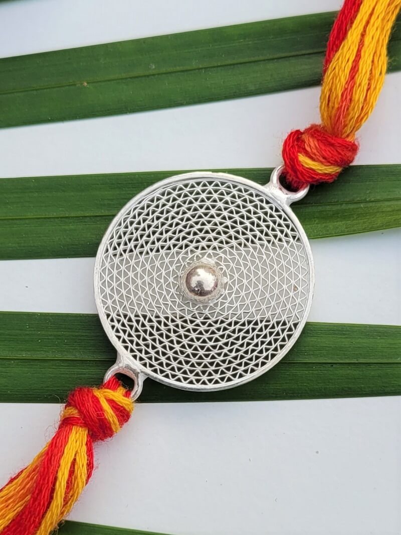 Silver Rakhi Bracelet