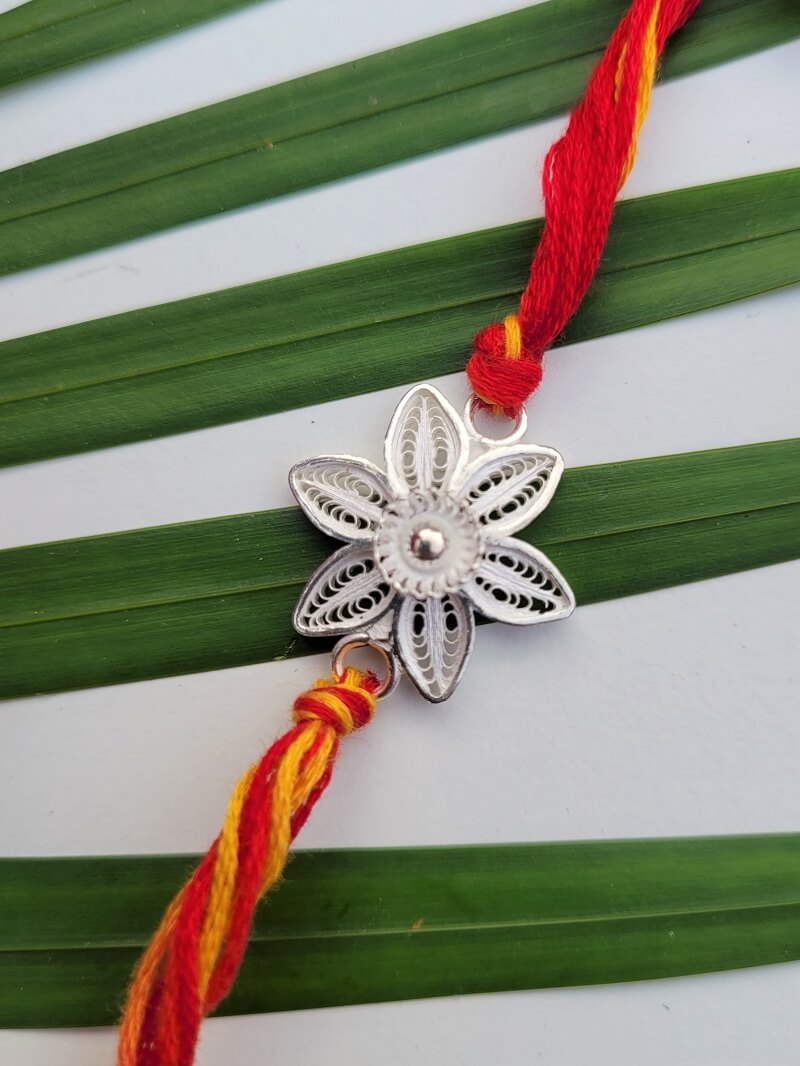 Eternal bond - Silver Rakhi