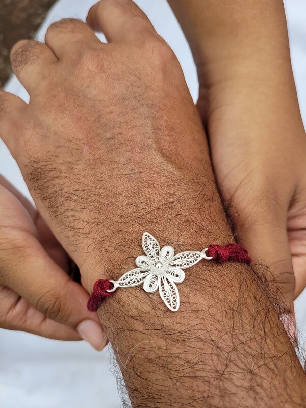 Silver Rakhi Designs