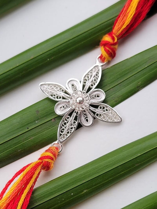 Load image into Gallery viewer, Silver Rakhi Confidence
