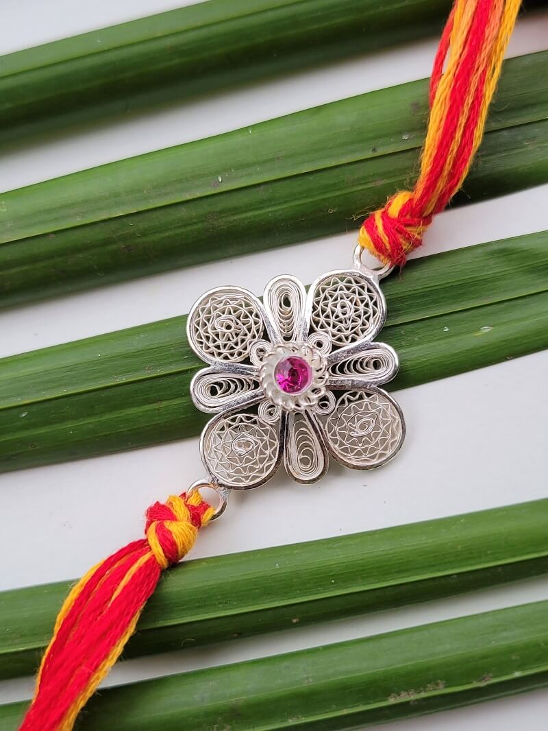 Silver Rakhi for Bhai Online India