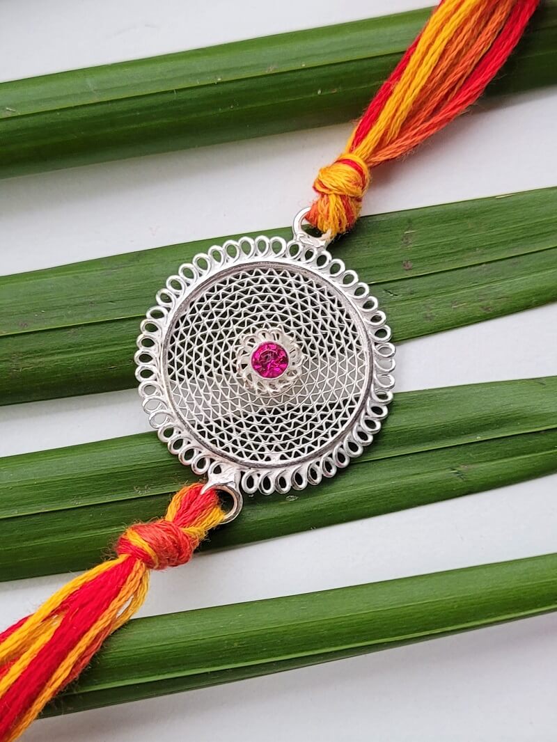 Silver Rakhi Online - Buy Silver Rakhi and Lumba by Silverlinings