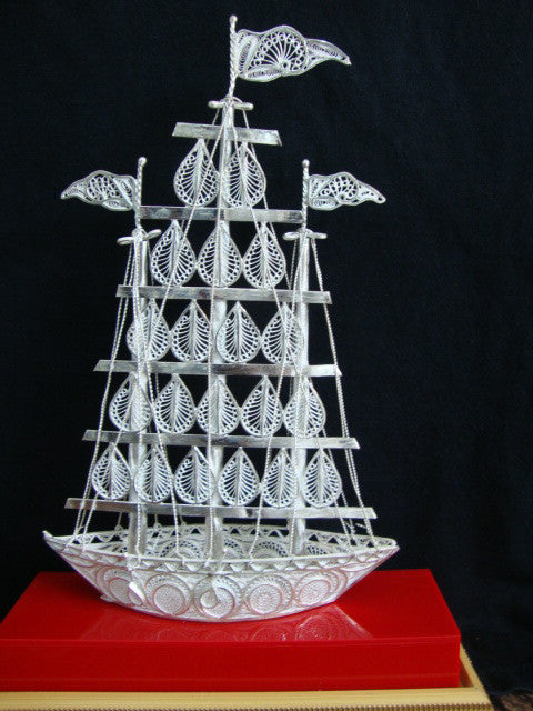 Silver Filigree Ship