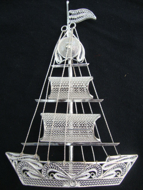 Silver Filigree Ship