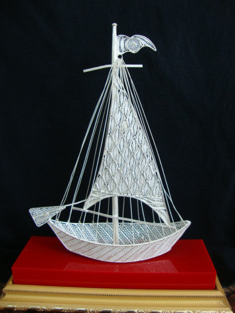 Silver Filigree Ship