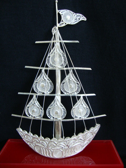 Silver Filigree Ship