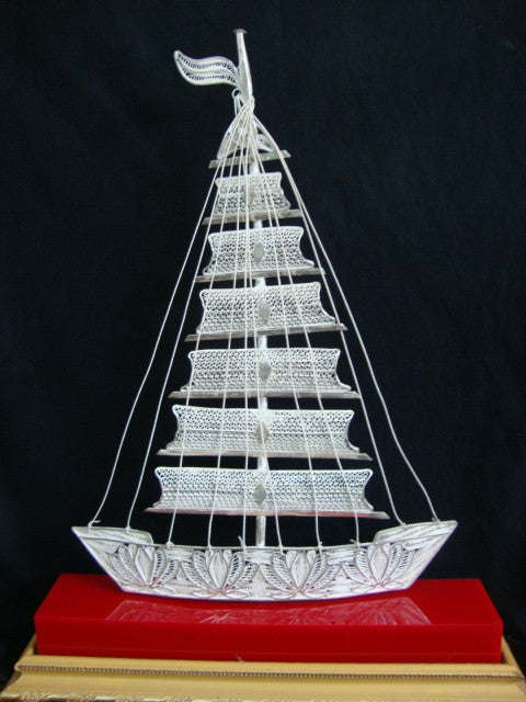 Silver Filigree Ship