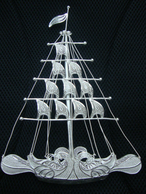 Silver Filigree Ship