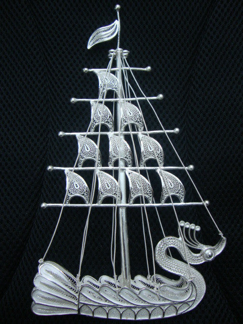 Silver Filigree Ship