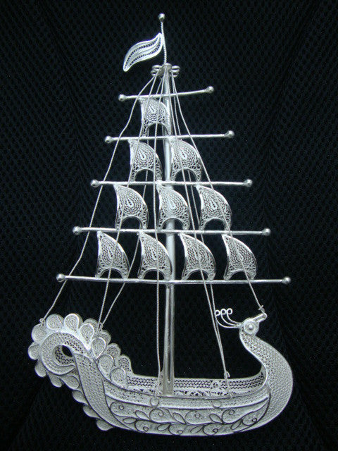 Silver Filigree Ship