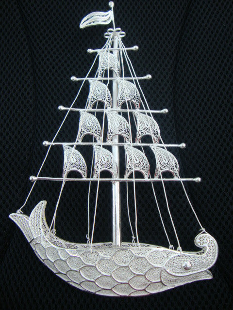 Silver Filigree Ship