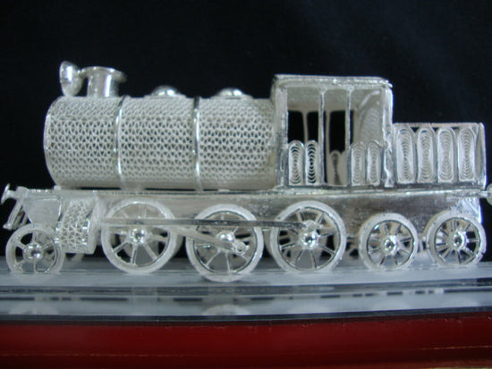 Silver Filigree Rail Engine