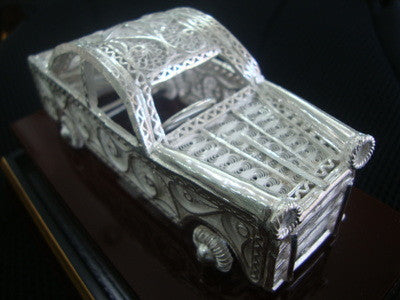 Silver Filigree Car