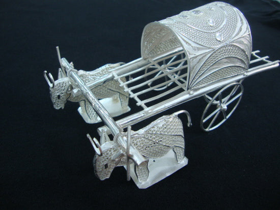 Silver Filigree Bullock Cart