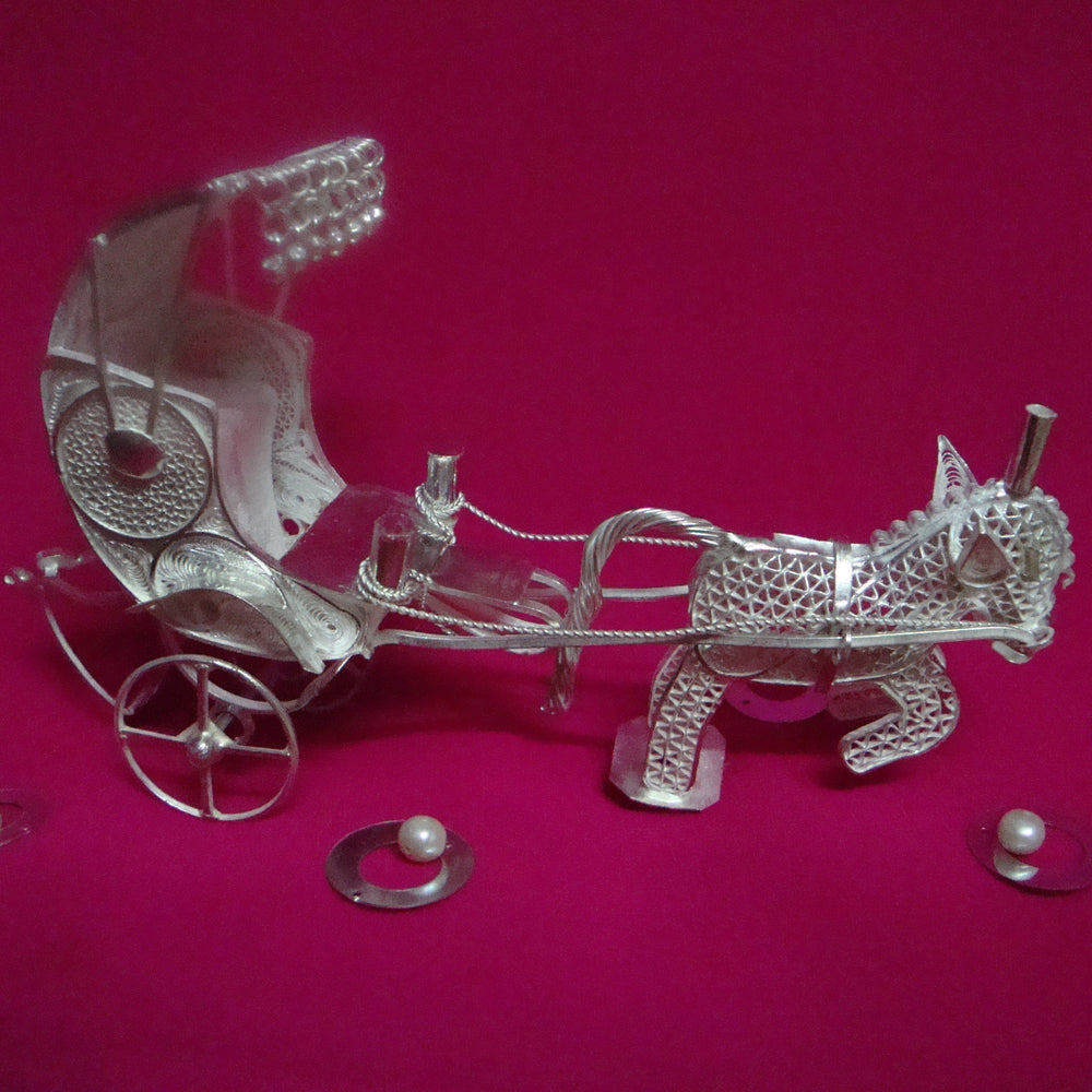 
                      
                        Silver Filigree Horse Rickshaw
                      
                    
