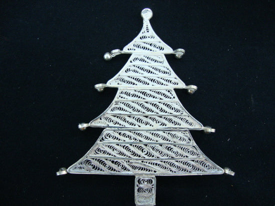 Silver Filigree Christmas Tree