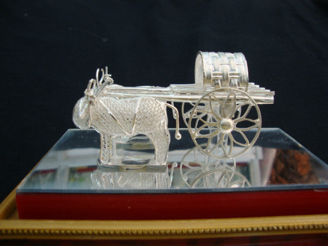 Silver Filigree Bullock Cart