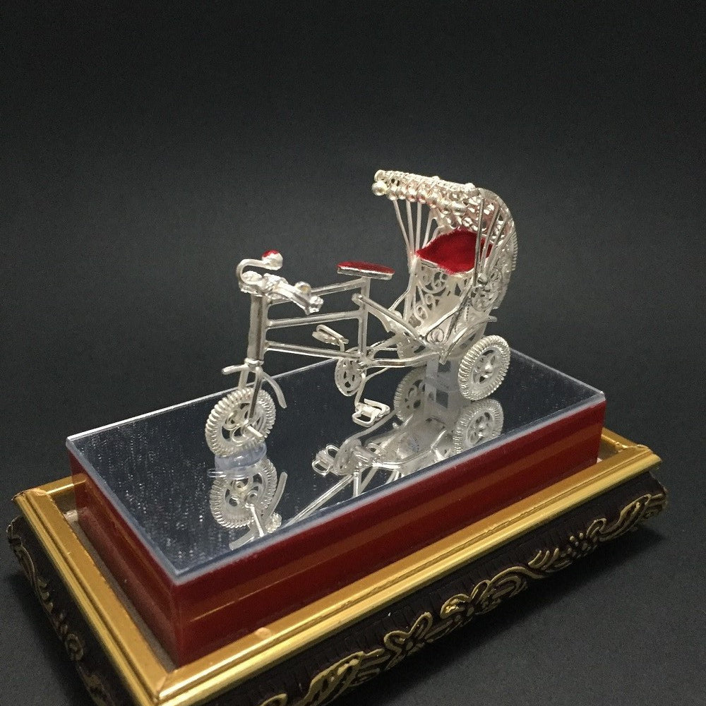 
                      
                        Silver Filigree Cycle Rickshaw
                      
                    