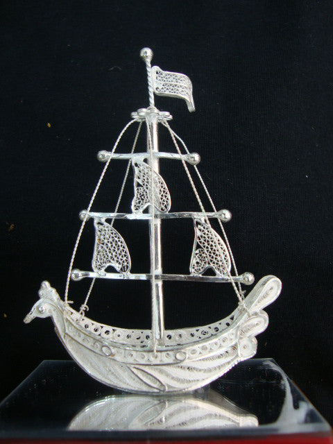 Silver Filigree Ship