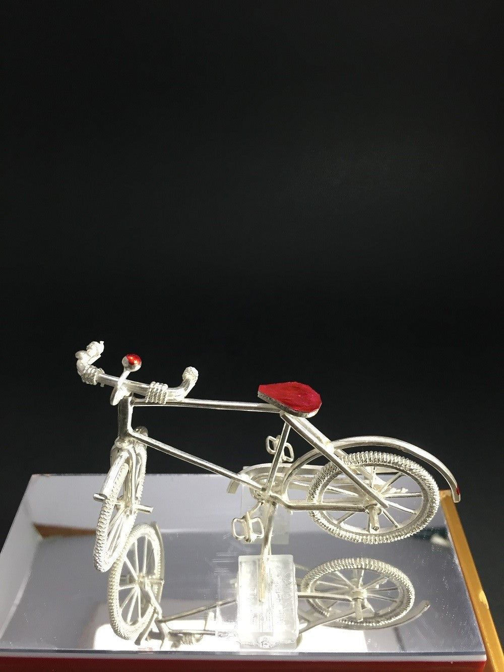 Load image into Gallery viewer, Silver Filigree Bicycle
