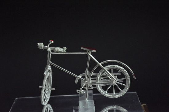 Load image into Gallery viewer, Silver Filigree Bicycle
