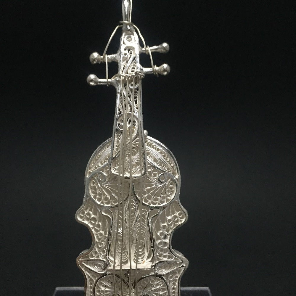 Silver Filigree Violin