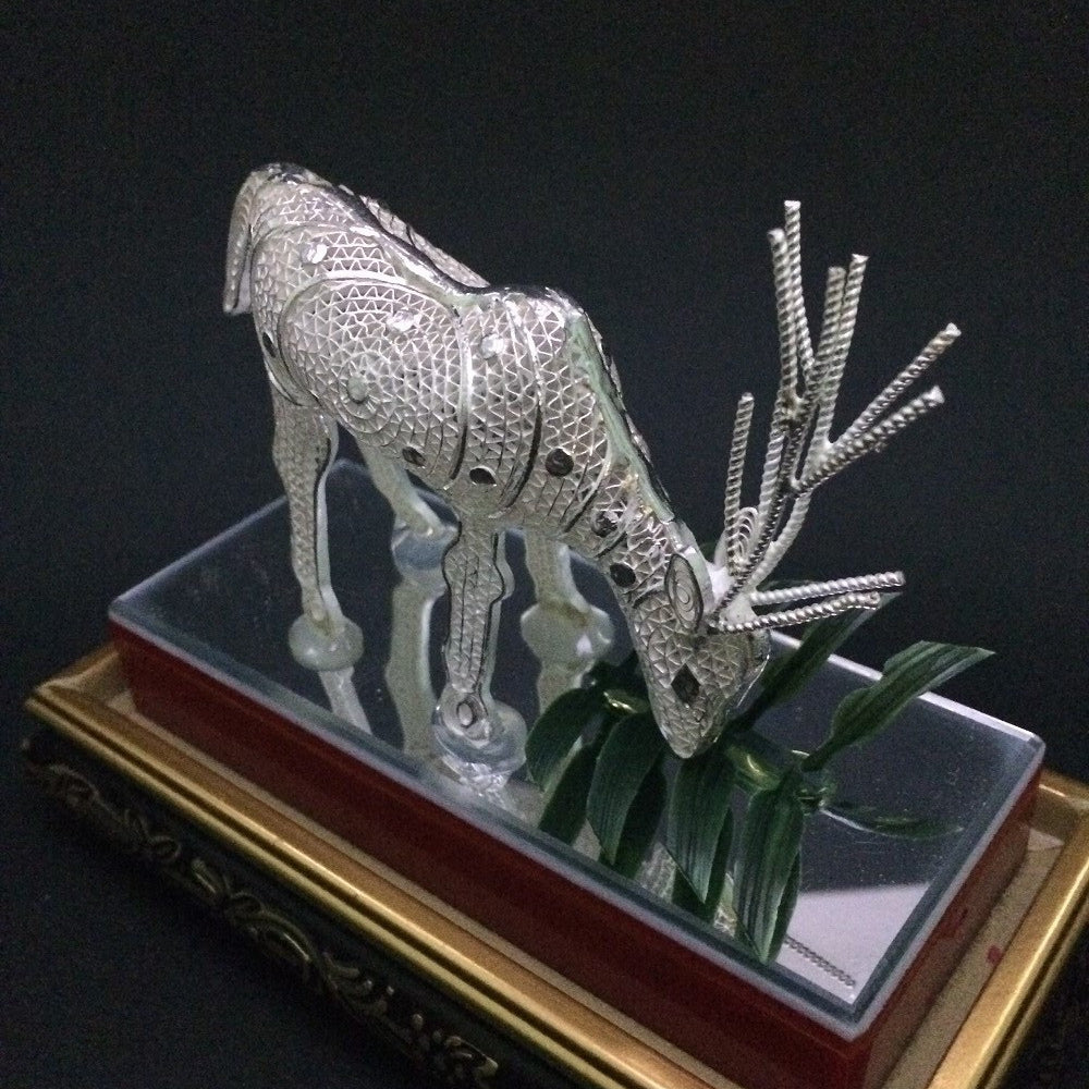 
                      
                        Silver Filigree Deer
                      
                    