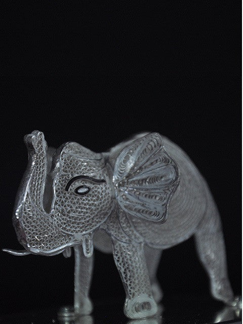 Silver Filigree Elephant
