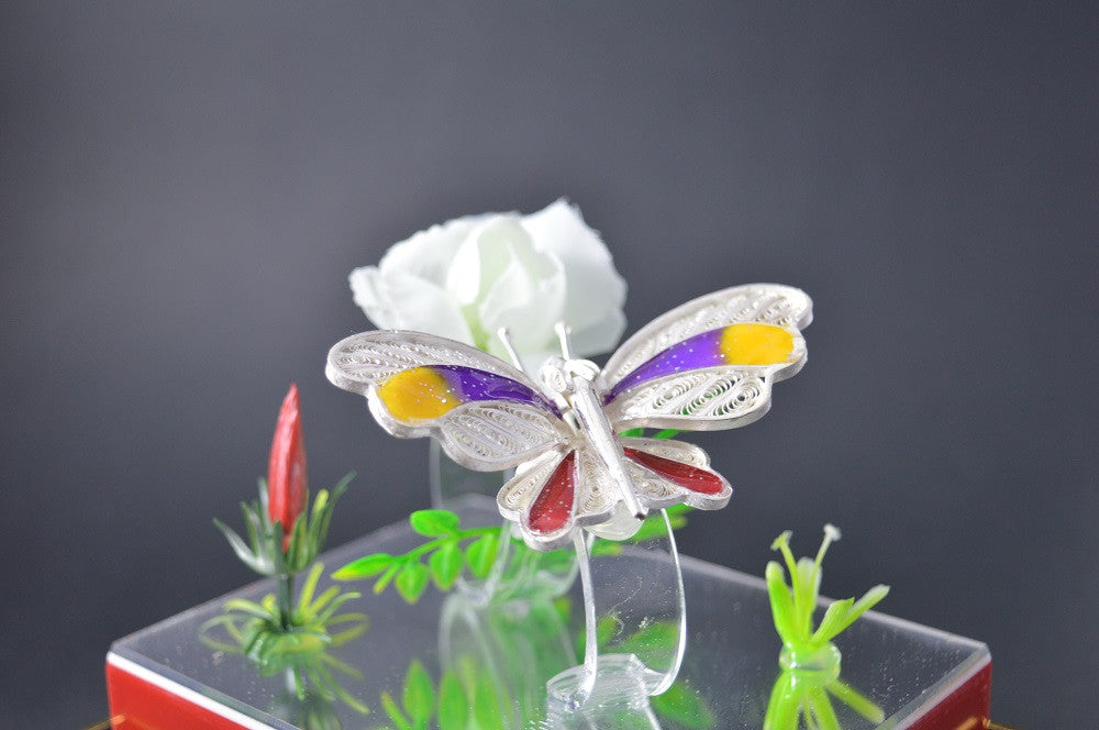
                      
                        Silver Filigree Butterfly
                      
                    