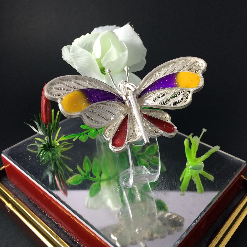 
                      
                        Silver Filigree Butterfly
                      
                    