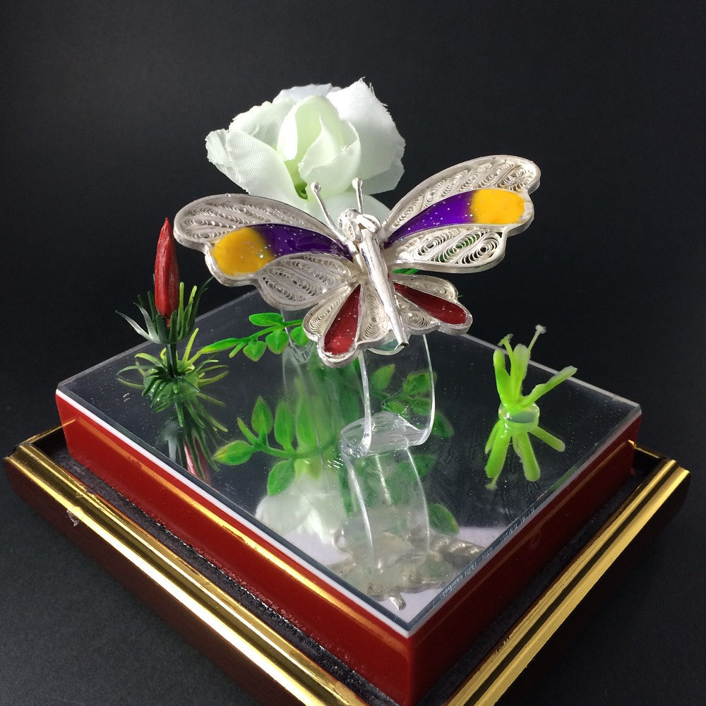 
                      
                        Silver Filigree Butterfly
                      
                    