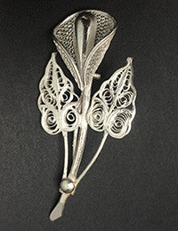 Silver Saree Pin