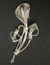 Silver Saree Pin