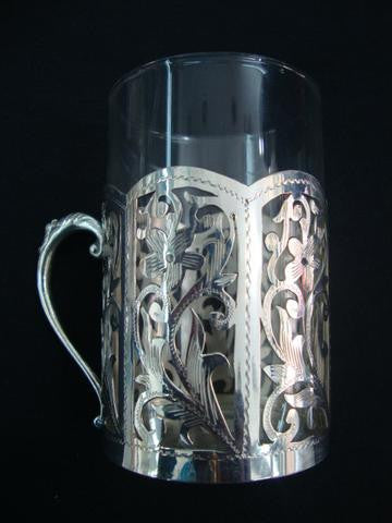 Silver Glass Holder