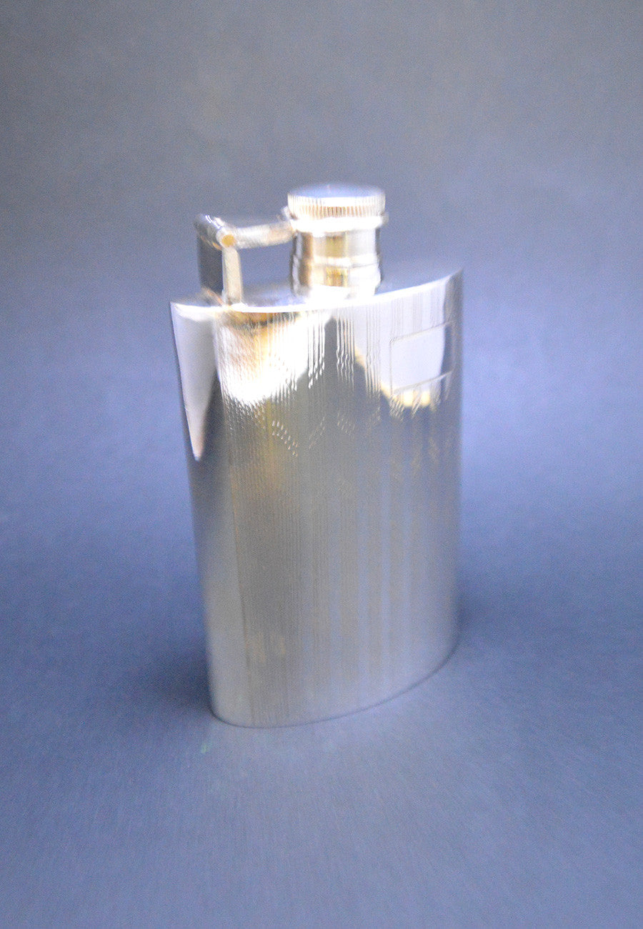 Load image into Gallery viewer, Silver Whisky Flask
