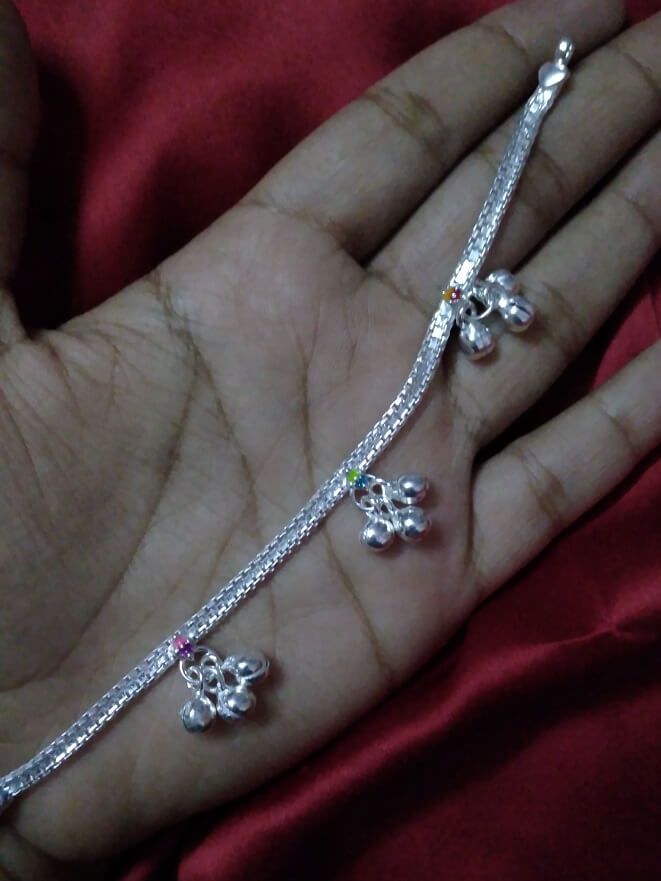 
                      
                        Silver Anklet for Baby Girl BB072
                      
                    