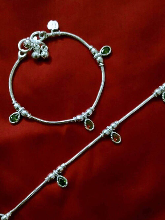Silver anklets for baby girl
