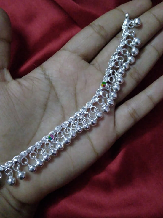 Silver Anklets for Babies BB069