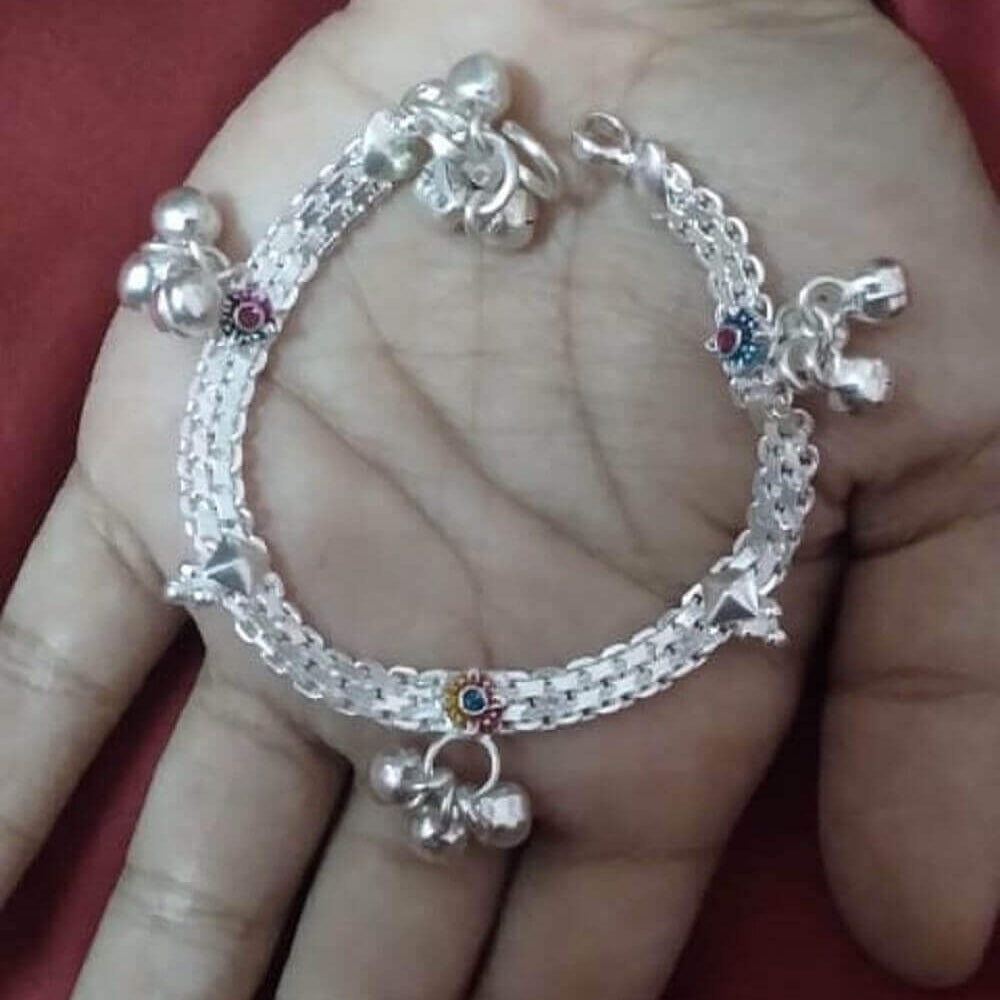 Anklet for baby girl Silver
