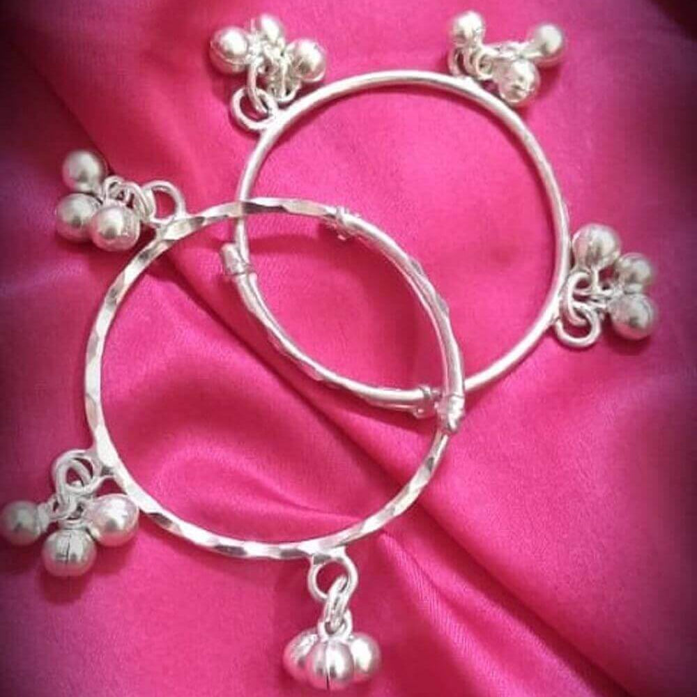 
                      
                        Silver Baby Kadas bangles
                      
                    