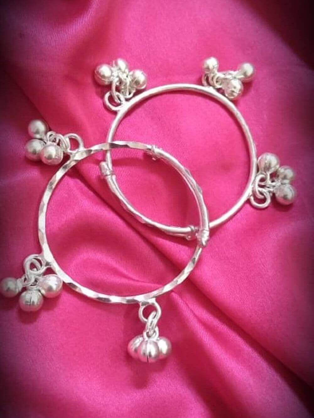 Silver Baby Kadas bangles