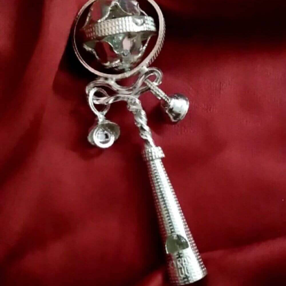 Silver Bee Rattle Silver Baby Rattles online| Gifts for babies| Rattles by Silverlinings