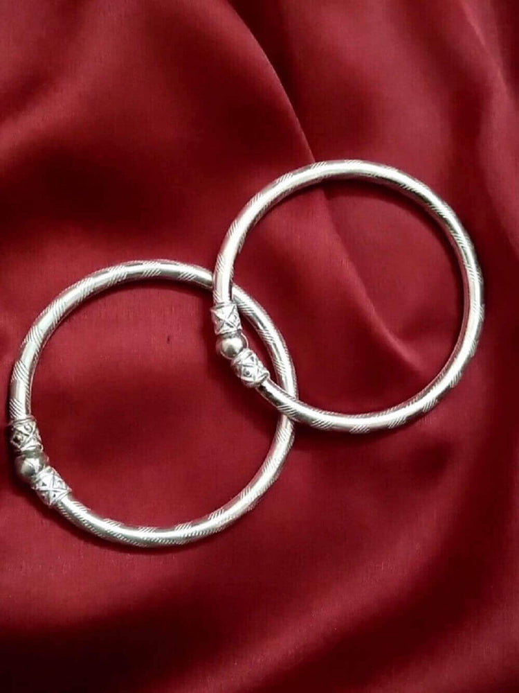 Silver kada for baby girl Clearance