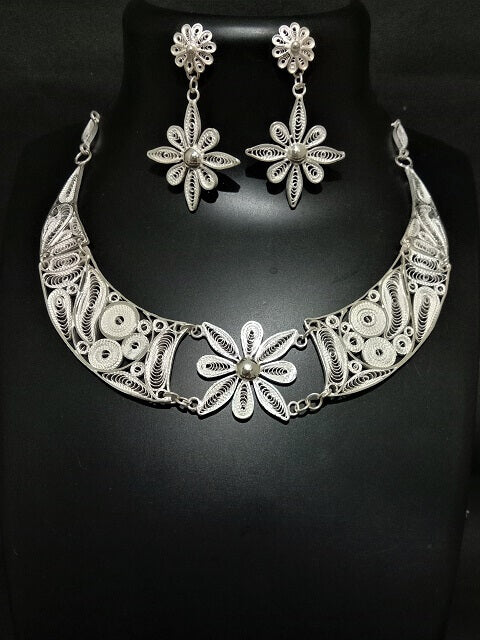 Silver Choker Filigree