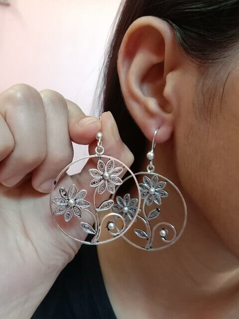 
                      
                        Silver Earrings Guldasta
                      
                    