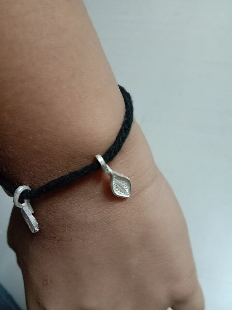 Black thread anklet