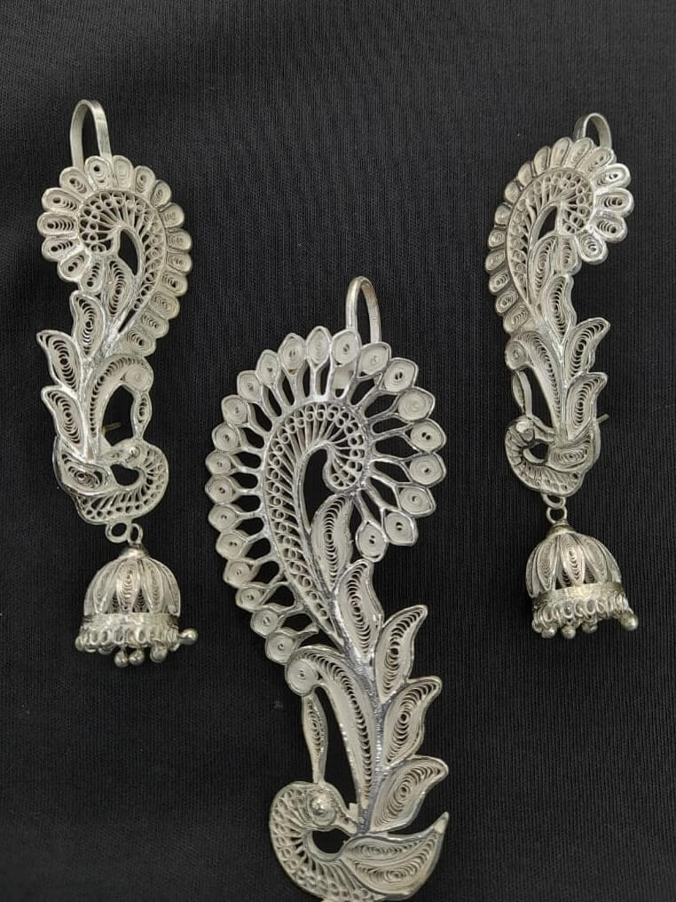 Load image into Gallery viewer, Peacock Pendant Set
