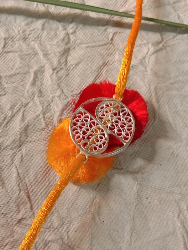 Harmony in balance - Silver Rakhi